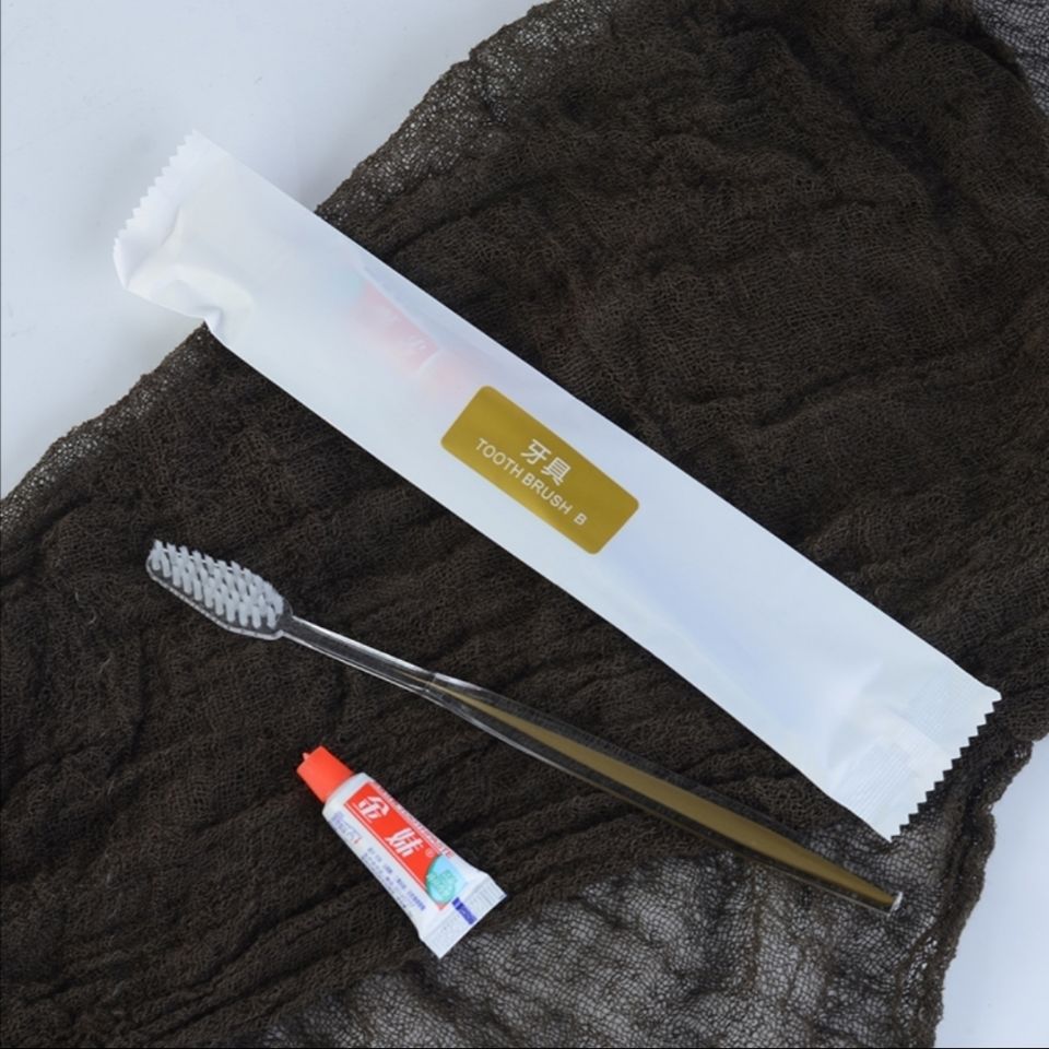Hotel Toiletries Hotel Bed &amp; Breakfast Disposable Soft Hair Tooth-Cleaners Toothbrush Toothpaste Washing Set Home Hospitality