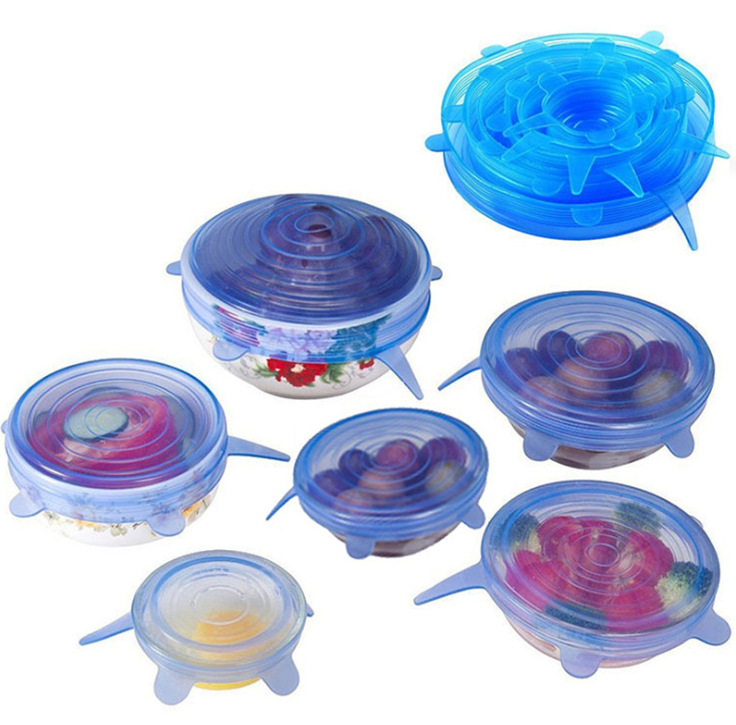 Vacuum Sealed Plastic Wrap Lid for Airtight Container Bowl Cover 12-Piece Set