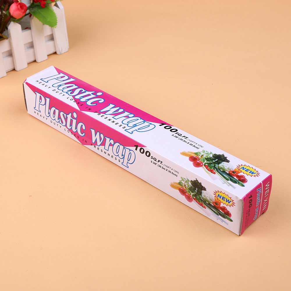 Kitchen Plastic Wrap Fresh Fruit and Vegetable Stretch Wrap Household Food Grade Plastic Wrap