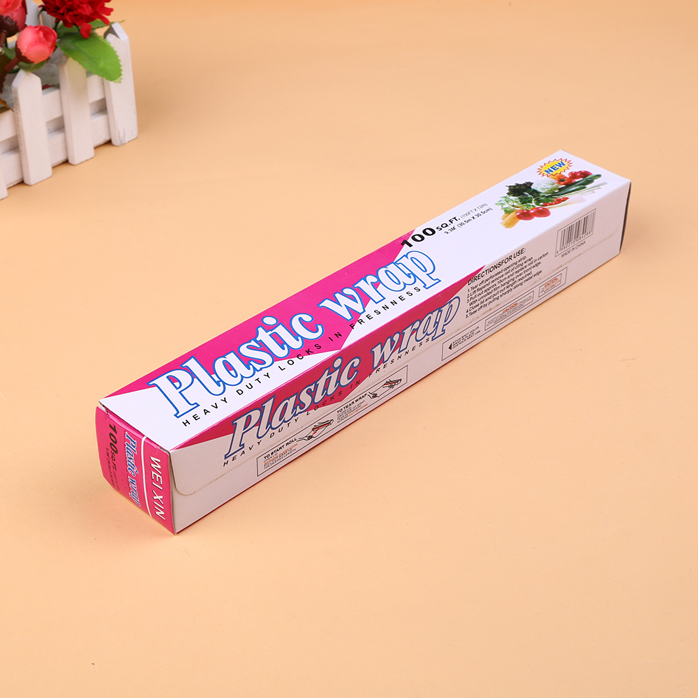 Kitchen Plastic Wrap Fresh Fruit and Vegetable Stretch Wrap Household Food Grade Plastic Wrap