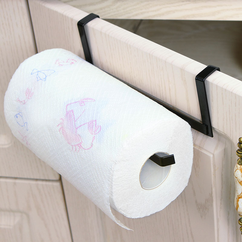 Kitchen Towel Rack Storage Rack Plastic Wrap Rack Roll Stand Punch-Free Kitchen Paper Storage Rack