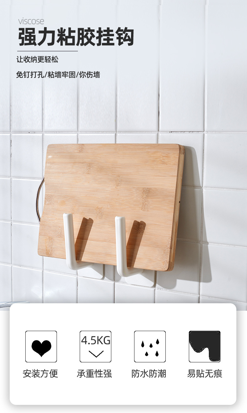 Kitchen Tissue Rack Roll Paper Rack Punch-Free Wall-Mounted Tissue Holder Oil-Absorbing Paper Plastic Wrap Storage Rack