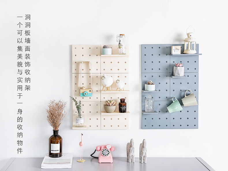 2208 Plastic Wire-Wrap Board Housed Living Room and Kitchen Bedroom Partition Wall Hanging on the Wall Shelf