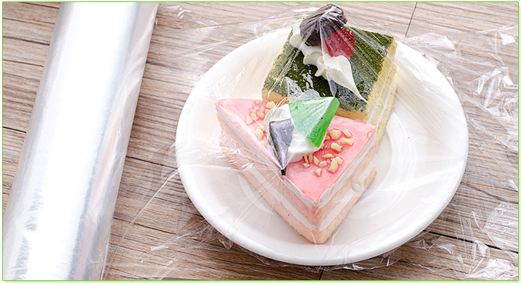 Factory Direct Sales High-Grade PE Plastic Wrap Low and High Temperature Resistant White Transparent Plastic Wrap for Vegetables and Fruits