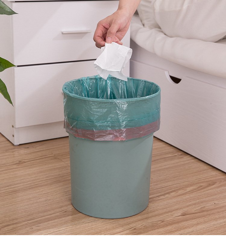 Disposable Household Portable Thick Garbage Bag Drawstring Closing Kitchen Drawstring Large Drawstring Garbage Bag Plastic Bag