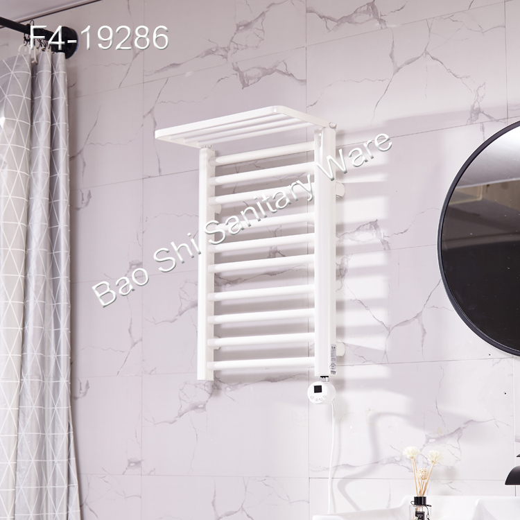 Electric towel rack dryer bathroom towel rack intelligent towel rack space aluminum white