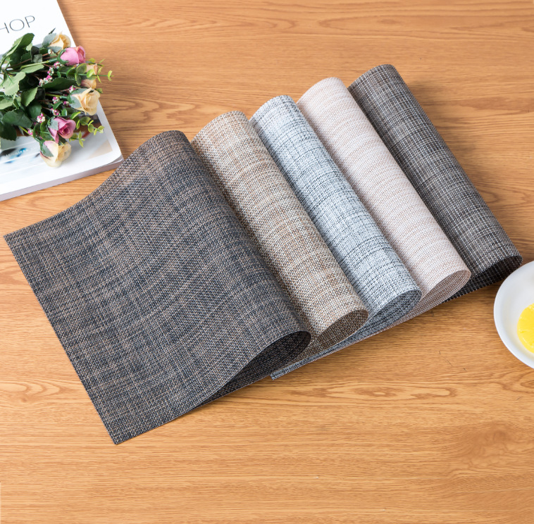 Placemat PVC Japanese and European Style Table Mat Non-Slip Waterproof Wash-Free and Environmentally Friendly Heat Proof Mat Western-Style Placemat Placemat Bowl Coaster Cup Coaster Placemat PVC Japanese and European Style Table Mat Non-Slip Waterproof Wash-Free and Environmentally Friendly Heat Proof Mat Western-Style Placemat Placemat Bowl Coaster Cup Coaster
