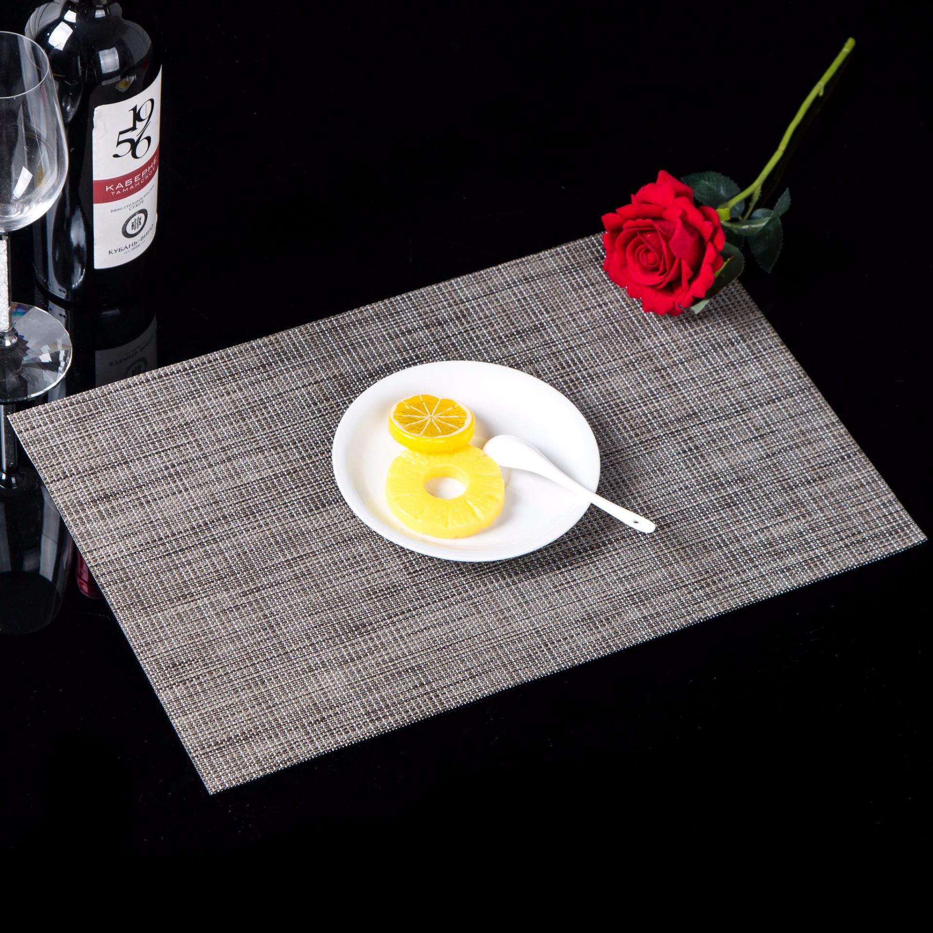 Placemat PVC Japanese and European Style Table Mat Non-Slip Waterproof Wash-Free and Environmentally Friendly Heat Proof Mat Western-Style Placemat Placemat Bowl Coaster Cup Coaster Placemat PVC Japanese and European Style Table Mat Non-Slip Waterproof Wash-Free and Environmentally Friendly Heat Proof Mat Western-Style Placemat Placemat Bowl Coaster Cup Coaster