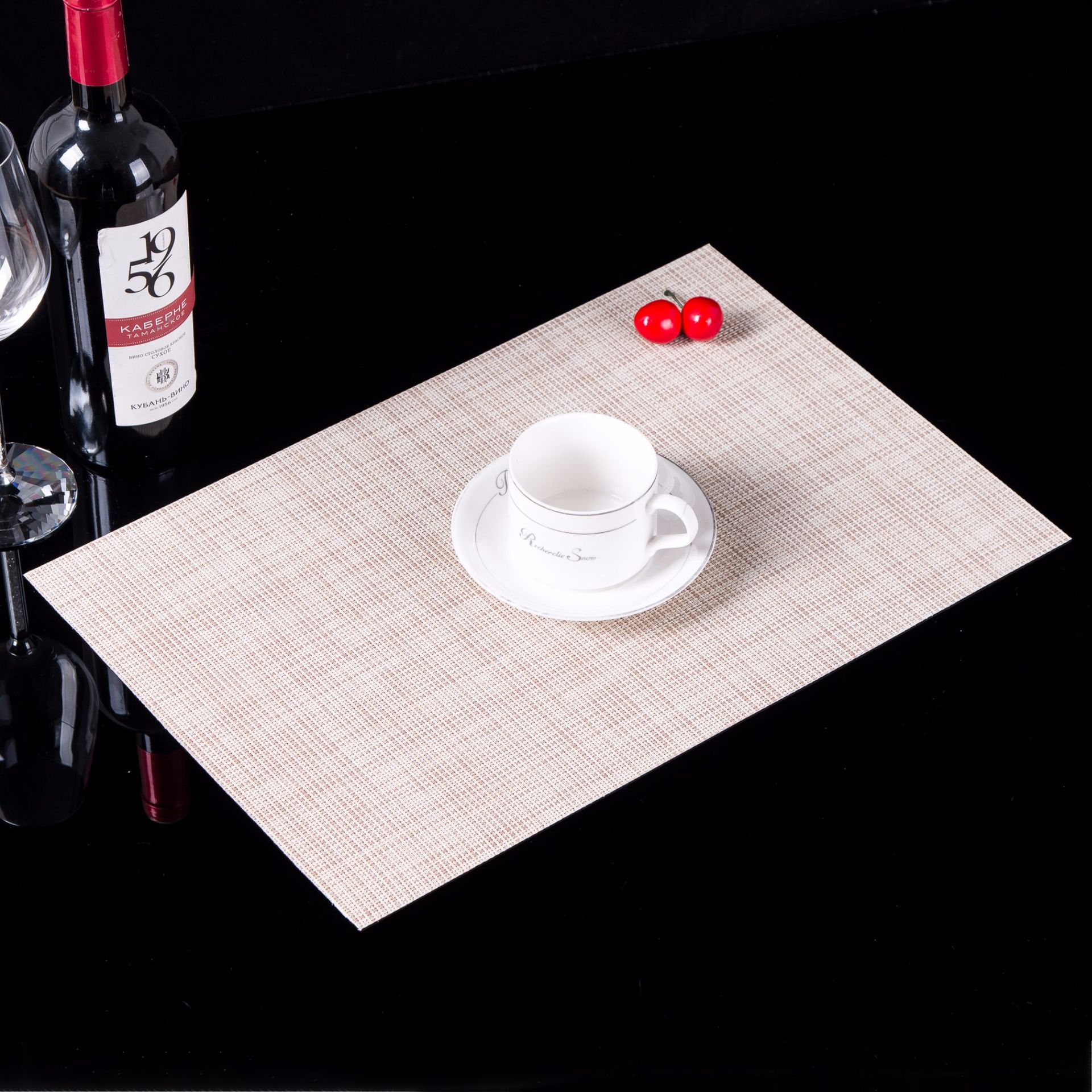 Placemat PVC Japanese and European Style Table Mat Non-Slip Waterproof Wash-Free and Environmentally Friendly Heat Proof Mat Western-Style Placemat Placemat Bowl Coaster Cup Coaster Placemat PVC Japanese and European Style Table Mat Non-Slip Waterproof Wash-Free and Environmentally Friendly Heat Proof Mat Western-Style Placemat Placemat Bowl Coaster Cup Coaster