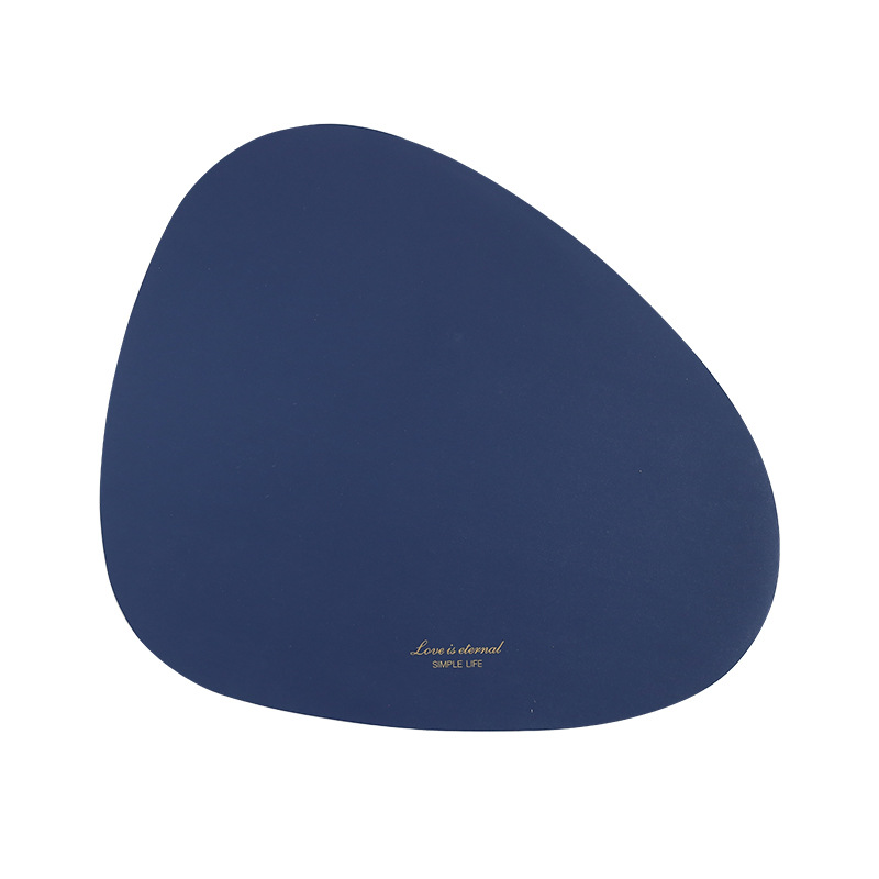 Non-Specification Table Mat Cup Mat Nordic Style Leather Coaster Simple Waterproof Oil-Proof Pu Placemat Daily Coaster 