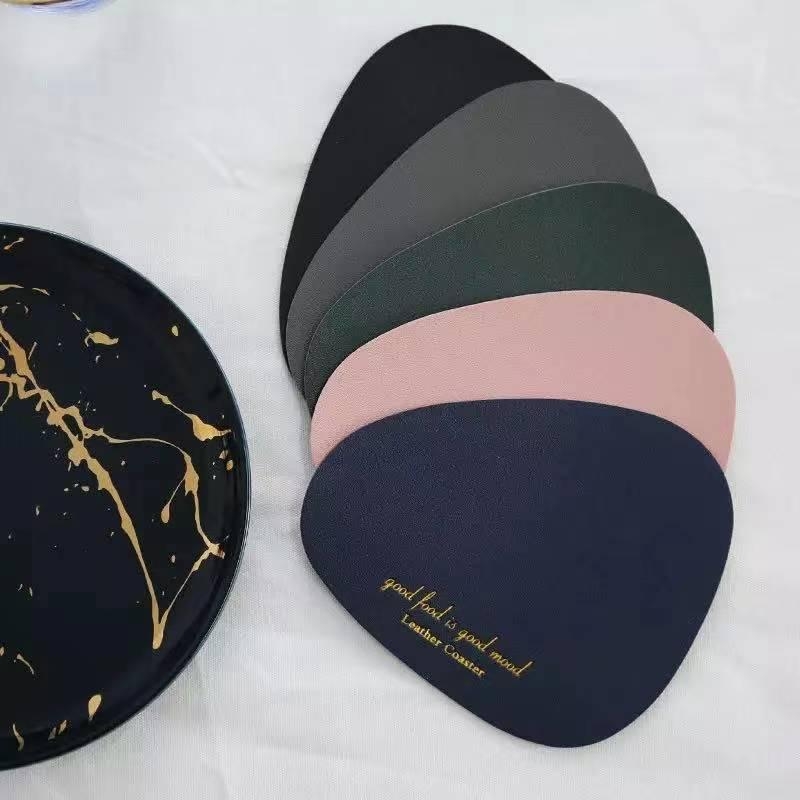 Non-Specification Table Mat Cup Mat Nordic Style Leather Coaster Simple Waterproof Oil-Proof Pu Placemat Daily Coaster Non-Specification Table Mat Cup Mat Nordic Style Leather Coaster Simple Waterproof Oil-Proof Pu Placemat Daily Coaster