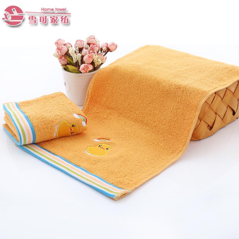 towel Child pure cotton absorbent embroidery child towel lovely cartoon baby towel.