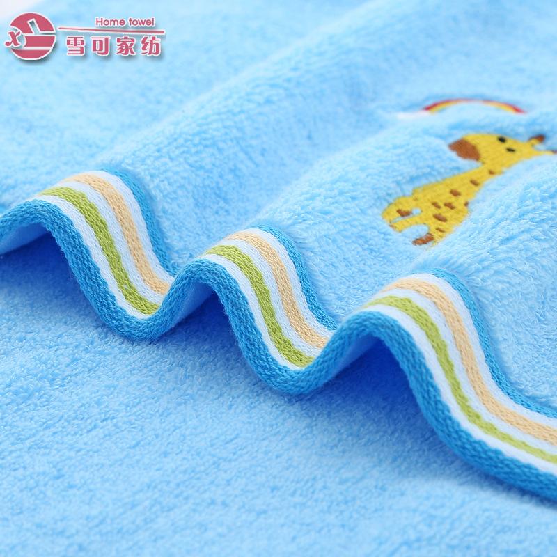 towel Child pure cotton absorbent embroidery child towel lovely cartoon baby towel.