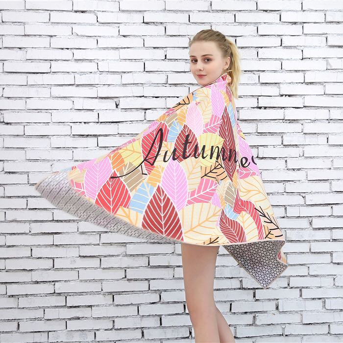 Super fine fiber fast dry towel fabric round towel yoga towel high-end export Europe and America