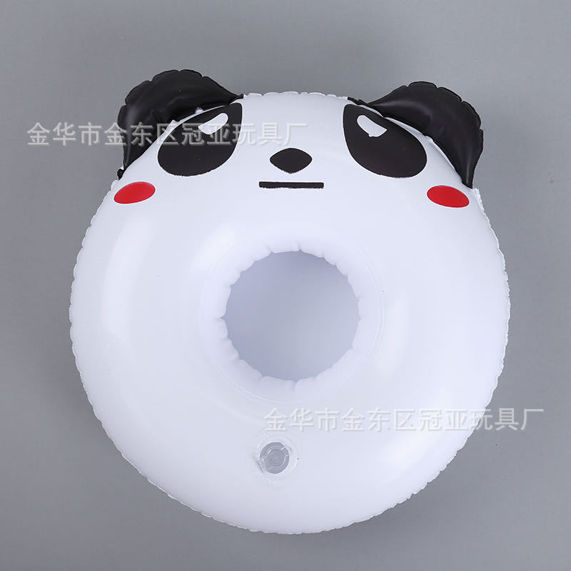 Spot Supply PVC Inflatable Water Toys Flamingo Cup Holder Inflatable Float Coaster Floating Beverage Cup Holder