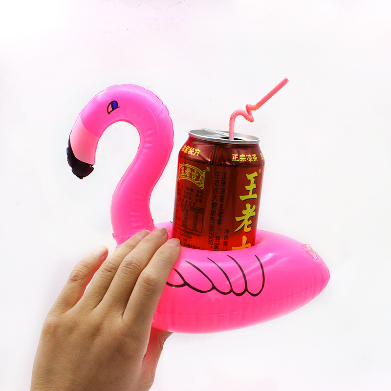 Spot PVC Inflatable Water Sports Goods Flamingo Coaster Inflatable Water Floating Beverage Cup Holder Cup Holder Spot PVC Inflatable Water Sports Goods Flamingo Coaster Inflatable Water Floating Beverage Cup Holder Cup Holder