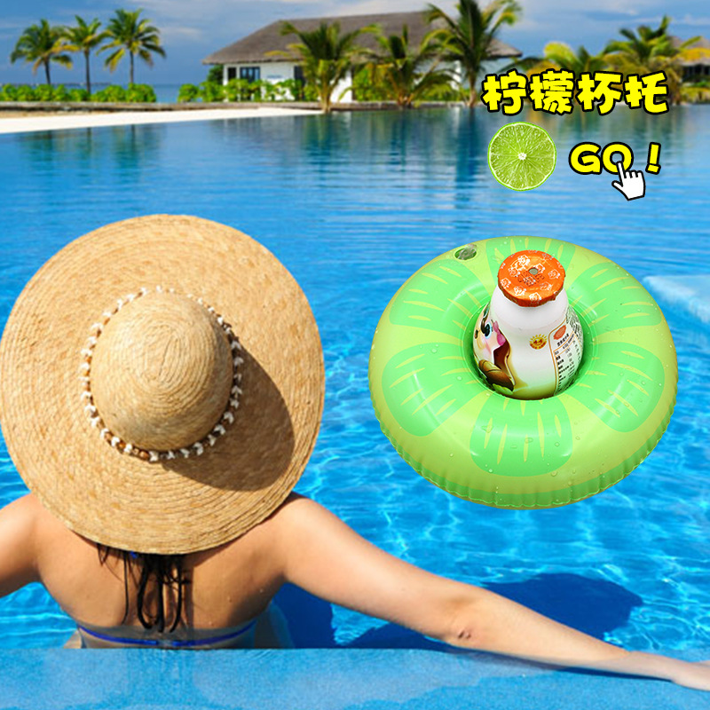 Spot PVC Inflatable Water Sports Goods Flamingo Coaster Inflatable Water Floating Beverage Cup Holder Cup Holder Spot PVC Inflatable Water Sports Goods Flamingo Coaster Inflatable Water Floating Beverage Cup Holder Cup Holder