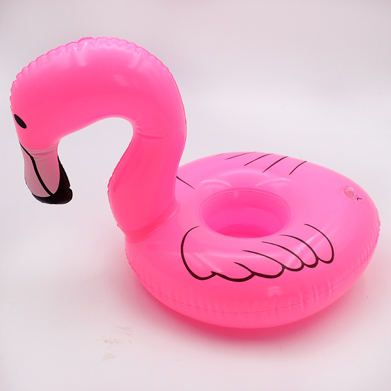 Spot PVC Inflatable Water Sports Goods Flamingo Coaster Inflatable Water Floating Beverage Cup Holder Cup Holder Spot PVC Inflatable Water Sports Goods Flamingo Coaster Inflatable Water Floating Beverage Cup Holder Cup Holder