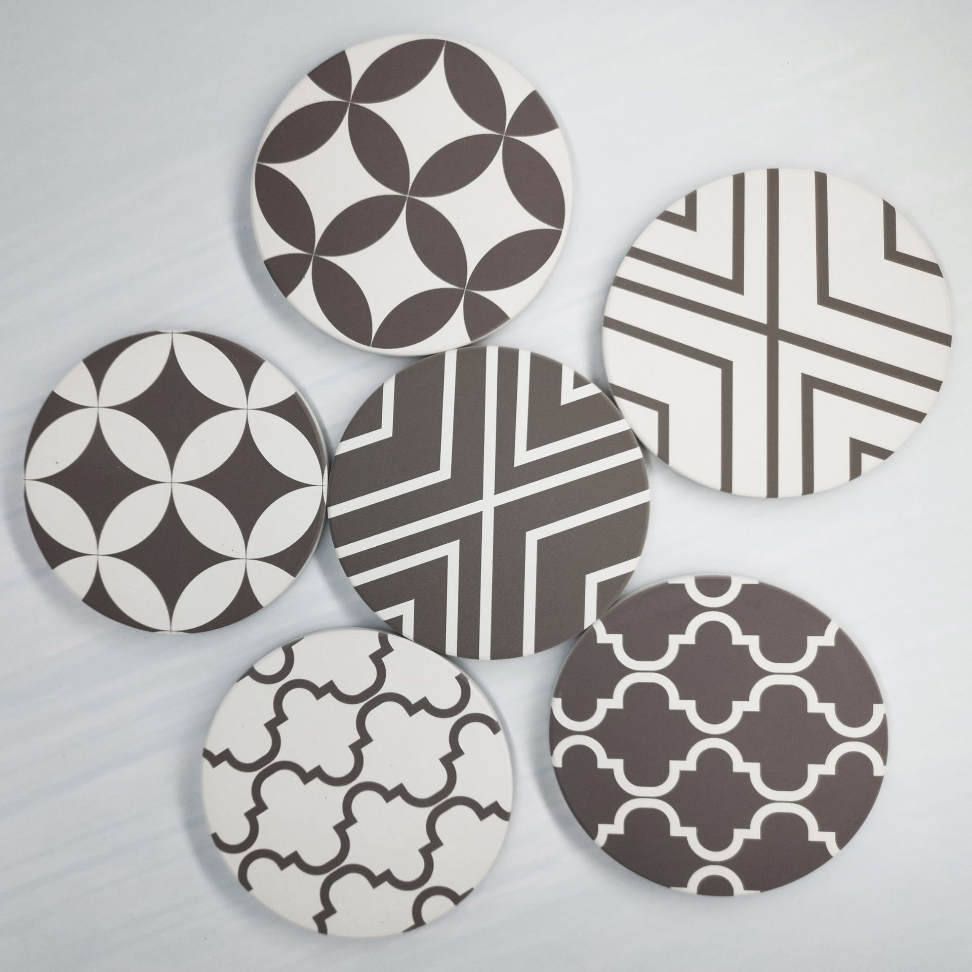 SOURCE Manufacturer Cork Cup Mat Heat Proof Mat Car Coaster Logo Potholder Non-Slip Absorbent Ceramic Coaster