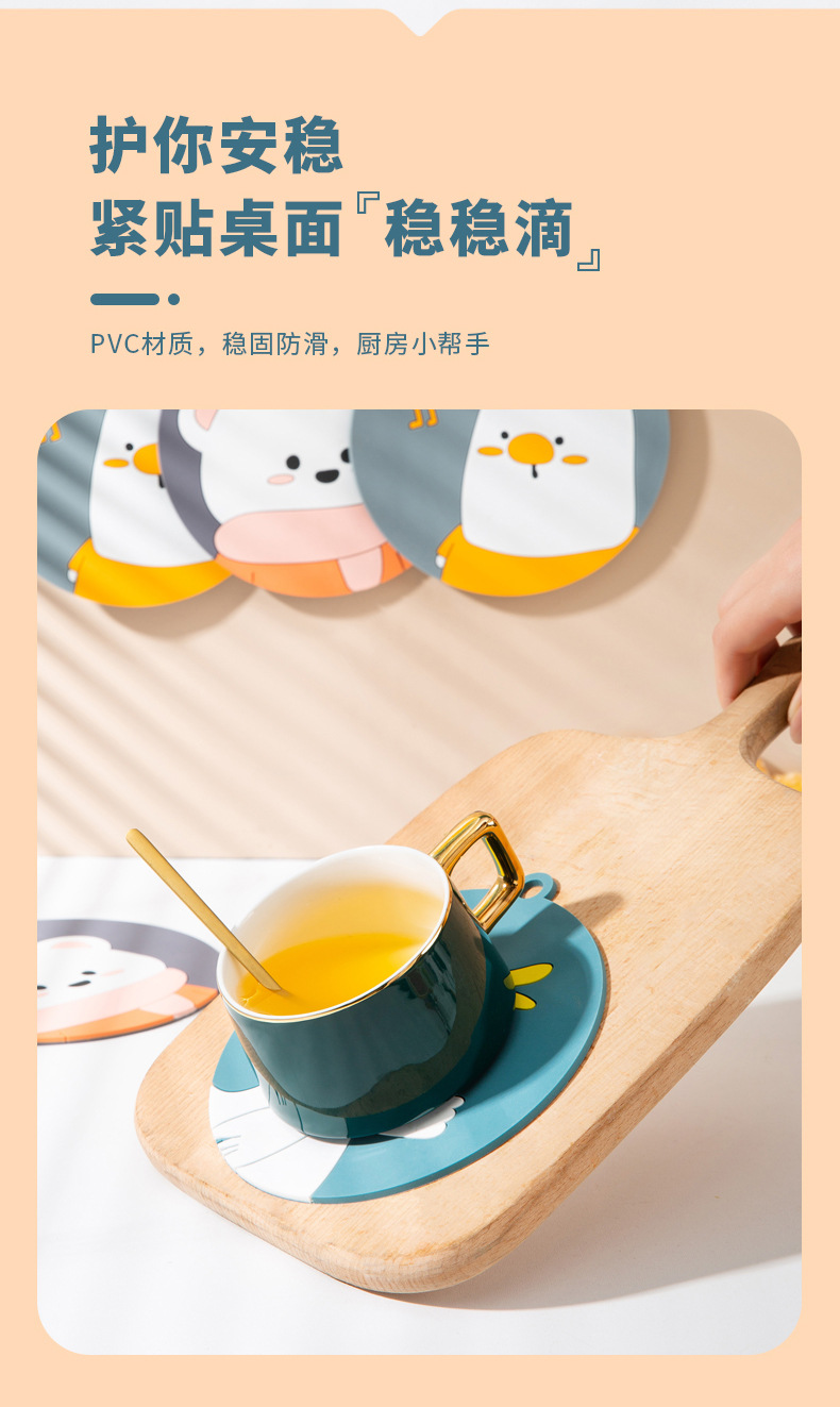 2021 New Creative Home Kitchen round Thickened Cartoon Silicone Scald Preventing Met Dining Table Bowl Coaster Cup Coaster Heat Proof Mat 2021 New Creative Home Kitchen round Thickened Cartoon Silicone Scald Preventing Met Dining Table Bowl Coaster Cup Coaster Heat Proof Mat