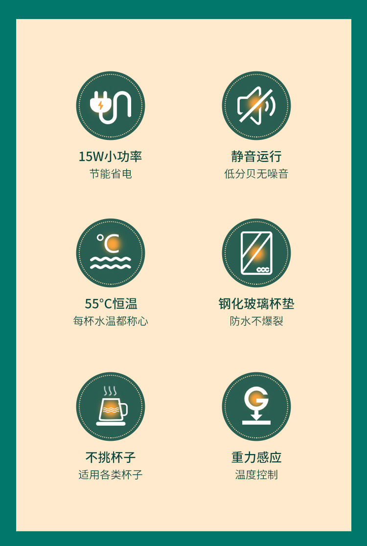 New Warm Cup Manufacturers Thermal Cup Pad 55 Degrees Heating Coaster Automatic Thermal Insulation Cup Warming Holder Hot Milk Cup Warmer New Warm Cup Manufacturers Thermal Cup Pad 55 Degrees Heating Coaster Automatic Thermal Insulation Cup Warming Holder Hot Milk Cup Warmer
