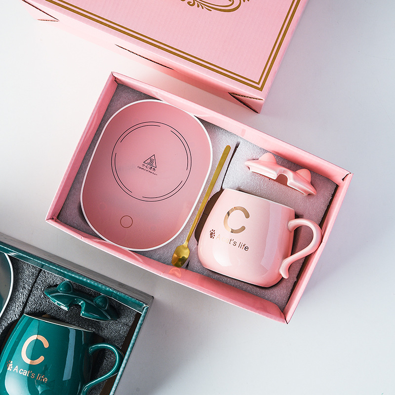 Ceramic Thermal Cup 55 Degrees Heating Coaster Insulation Warm Cup Ceramic Coffee Cup Thermal Cup Pad Heating Cup Warming Holder Ceramic Thermal Cup 55 Degrees Heating Coaster Insulation Warm Cup Ceramic Coffee Cup Thermal Cup Pad Heating Cup Warming Holder