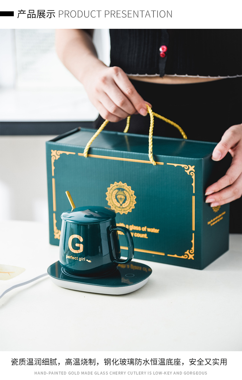 Ceramic Thermal Cup 55 Degrees Heating Coaster Insulation Warm Cup Ceramic Coffee Cup Thermal Cup Pad Heating Cup Warming Holder Ceramic Thermal Cup 55 Degrees Heating Coaster Insulation Warm Cup Ceramic Coffee Cup Thermal Cup Pad Heating Cup Warming Holder