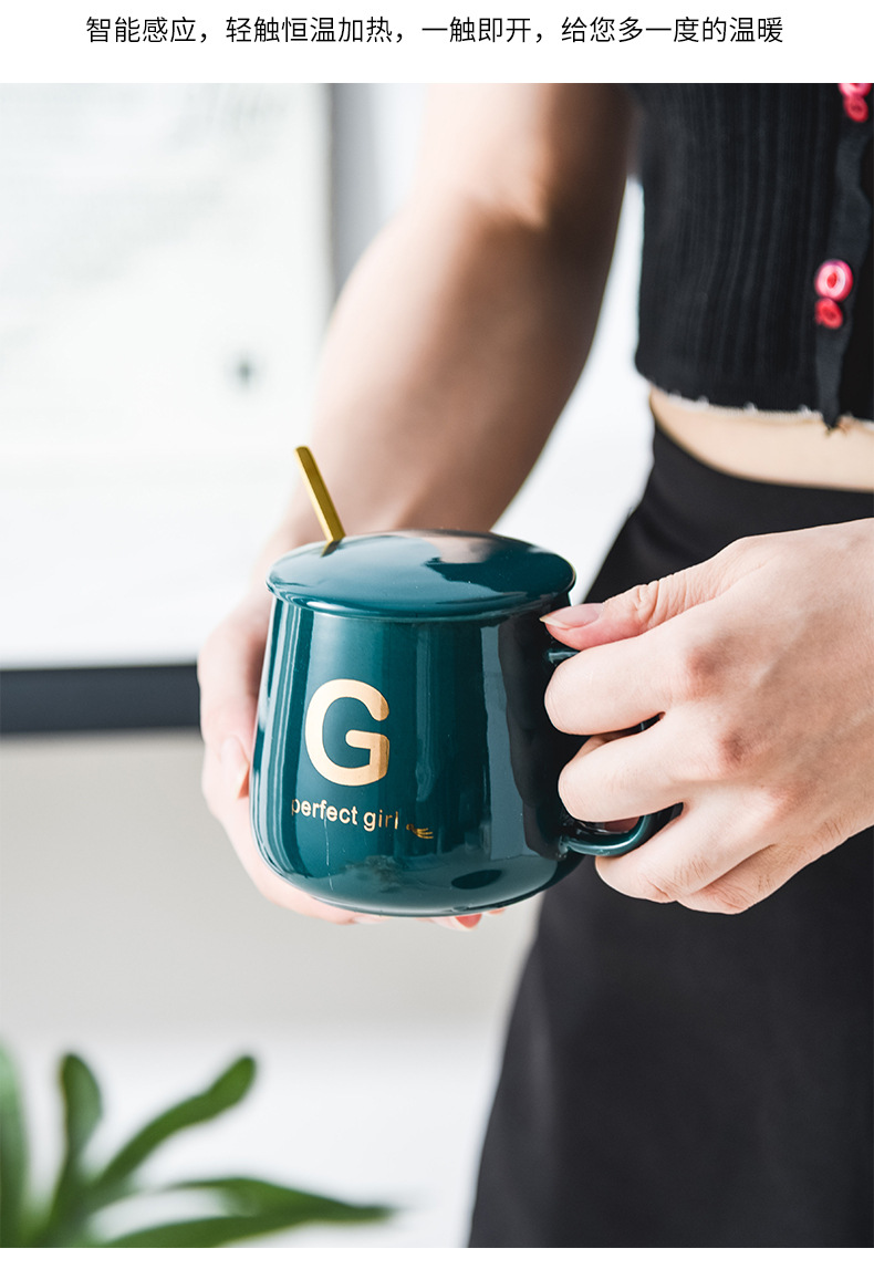 Ceramic Thermal Cup 55 Degrees Heating Coaster Insulation Warm Cup Ceramic Coffee Cup Thermal Cup Pad Heating Cup Warming Holder Ceramic Thermal Cup 55 Degrees Heating Coaster Insulation Warm Cup Ceramic Coffee Cup Thermal Cup Pad Heating Cup Warming Holder