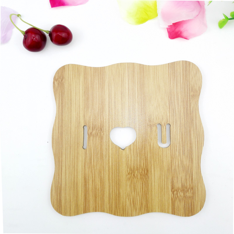 D1431 Hollow out bamboo coaster cup cushion heat insulation Daily necessities Household Goods Yiwu 2 Yuan Department Store