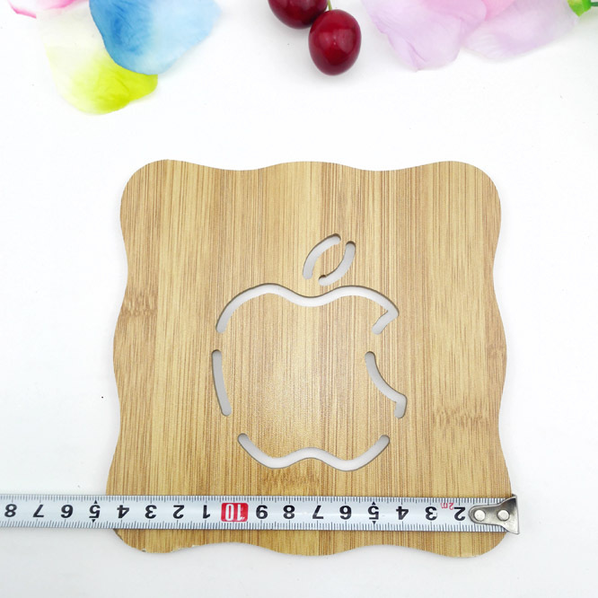 D1431 Hollow out bamboo coaster cup cushion heat insulation Daily necessities Household Goods Yiwu 2 Yuan Department Store