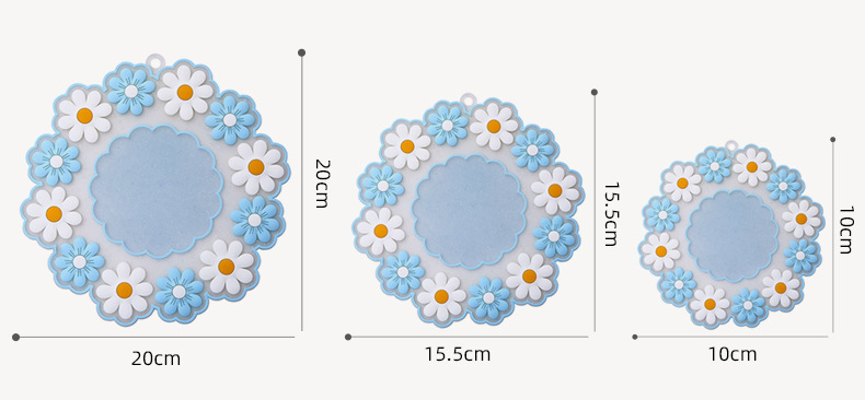 Fresh Silicone Thermal-Insulation Mat PVC Dinning Table Placemat High-Temperature Resistance Anti-Scald Potholder Little Daisy Cup Coaster Fresh Silicone Thermal-Insulation Mat PVC Dinning Table Placemat High-Temperature Resistance Anti-Scald Potholder Little Daisy Cup Coaster