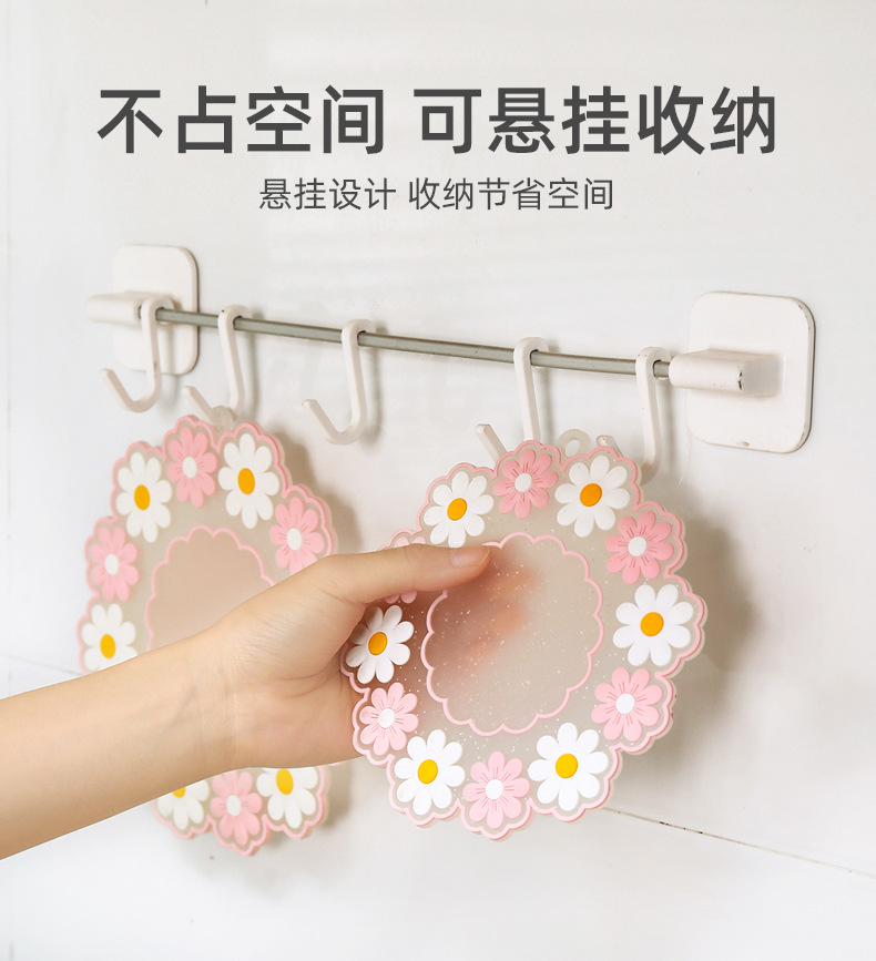 Fresh Silicone Thermal-Insulation Mat PVC Dinning Table Placemat High-Temperature Resistance Anti-Scald Potholder Little Daisy Cup Coaster Fresh Silicone Thermal-Insulation Mat PVC Dinning Table Placemat High-Temperature Resistance Anti-Scald Potholder Little Daisy Cup Coaster