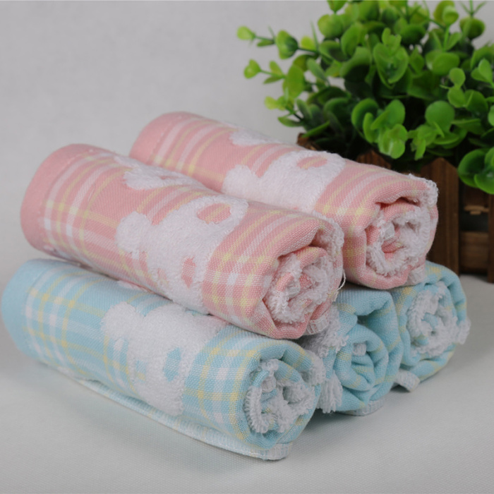 Cotton gauze child towel no twist to mention mushroom child towel top absorbent children wash towel
