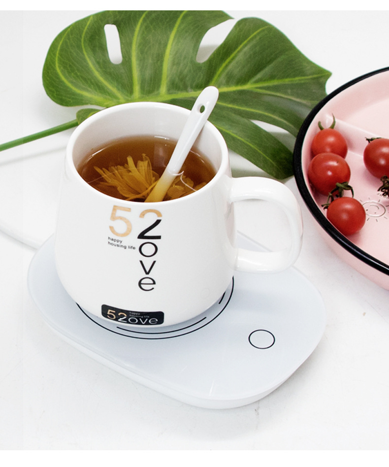 Warm Cup 55 Degree Constant Temperature Cup Warm Coaster Ceramic Heating Coaster Hot Milk Constant Temperature Coaster Warm Cup 55 Degree Constant Temperature Cup Warm Coaster Ceramic Heating Coaster Hot Milk Constant Temperature Coaster