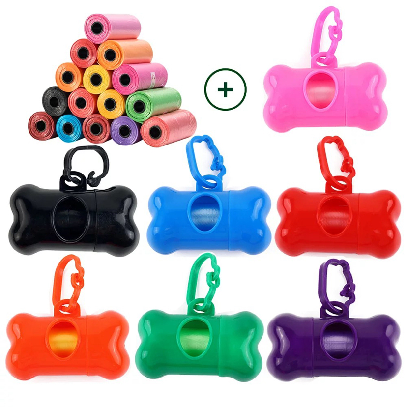 Pet Stool Bag Solid Color Printing Pet Garbage Bag Cleaning Poop Bag Dog Walking Portable Poop Bag Http: