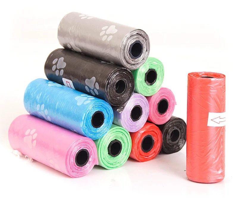 Pet Stool Bag Solid Color Printing Pet Garbage Bag Cleaning Poop Bag Dog Walking Portable Poop Bag Http: