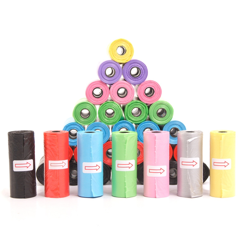 Pet Stool Bag Solid Color Printing Pet Garbage Bag Cleaning Poop Bag Dog Walking Portable Poop Bag Http: