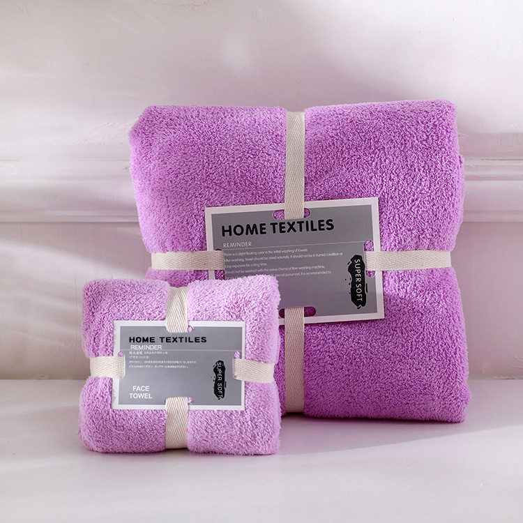 High density coral wool mother set towel towel towel set fine packaging gift customized microfiber can be LOGO High density coral wool mother set towel towel towel set fine packaging gift customized microfiber can be LOGO