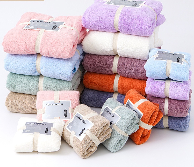High density coral wool mother set towel towel towel set fine packaging gift customized microfiber can be LOGO High density coral wool mother set towel towel towel set fine packaging gift customized microfiber can be LOGO