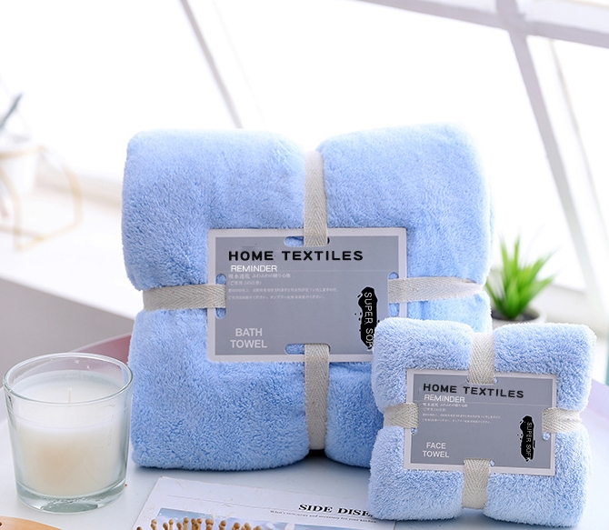High density coral wool mother set towel towel towel set fine packaging gift customized microfiber can be LOGO High density coral wool mother set towel towel towel set fine packaging gift customized microfiber can be LOGO
