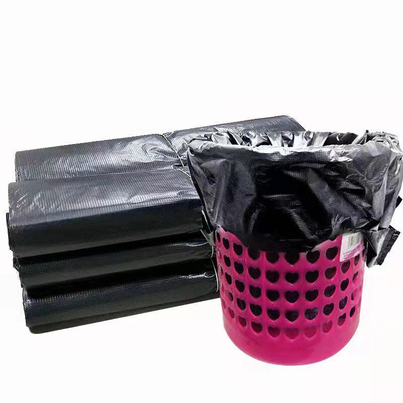 Garbage Bag Thickened Portable Black Large 50 PCs Wholesale Black Household Hotel Vest Plastic Classification