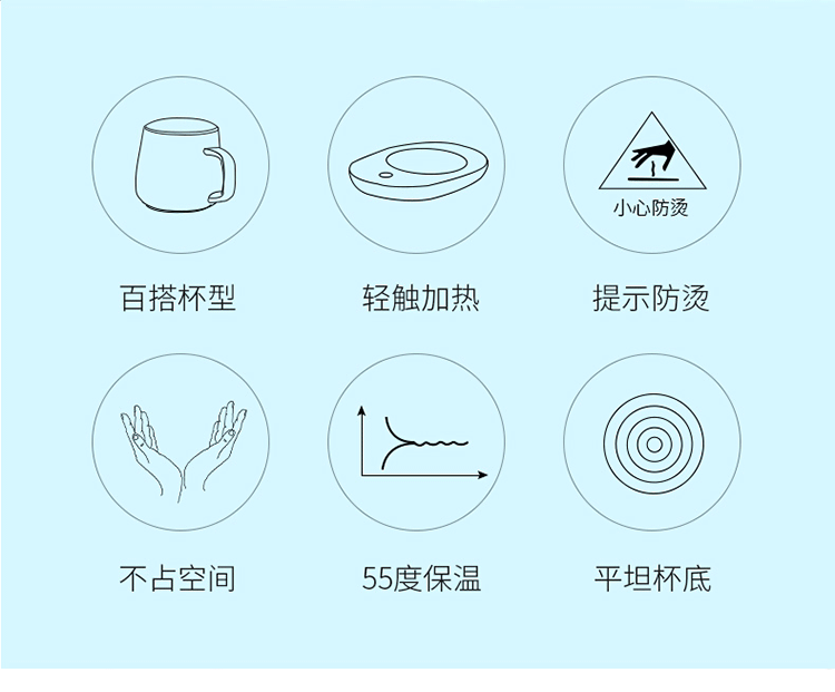 Internet Celebrity Thermal Cup 55 Degrees Heating Coaster Insulation Warm Cup Thermal Cup Pad Ceramic Heating Coaster Internet Celebrity Thermal Cup 55 Degrees Heating Coaster Insulation Warm Cup Thermal Cup Pad Ceramic Heating Coaster