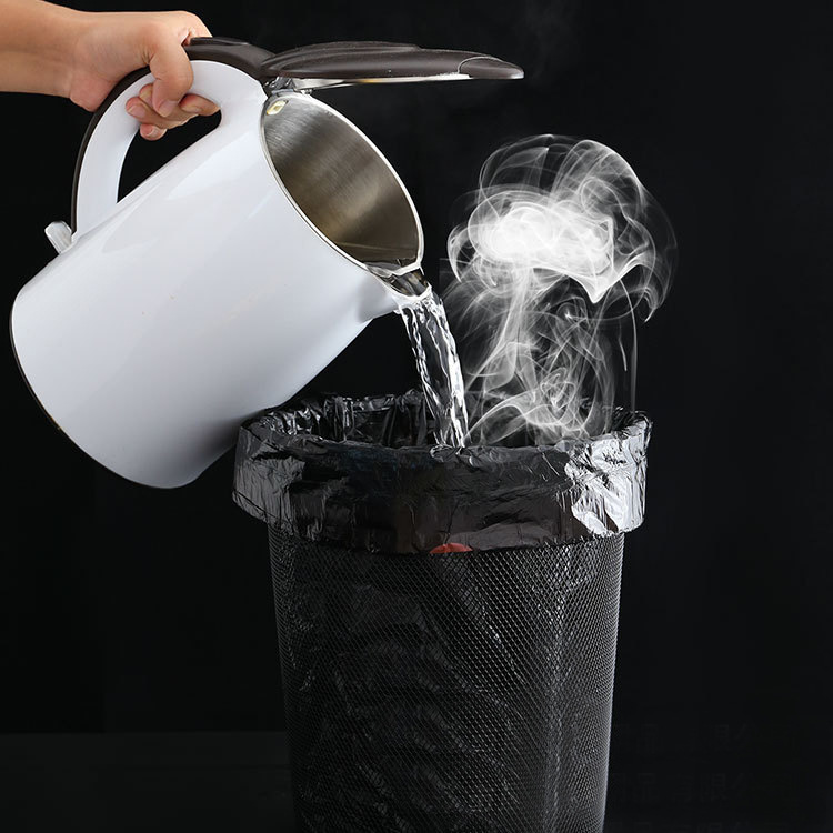 Kitchen Garbage Bag Household Thickened Medium and Large Portable Drawstring Garbage Bag Wholesale Disposable Plastic Bag