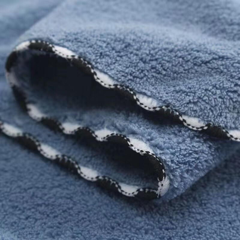 Coral velvet towel polyester brocade super absorbent lace hair towel bear towel gift 35*75