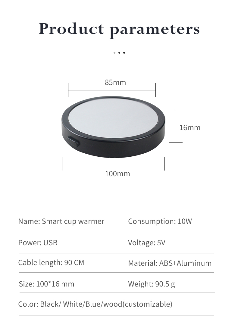 Thermal Cup Pad USB Heating Coaster Metal Base 90 Degree Coffee Milk Vacuum Dish Cup Warming Holder Gift Thermal Cup Pad USB Heating Coaster Metal Base 90 Degree Coffee Milk Vacuum Dish Cup Warming Holder Gift