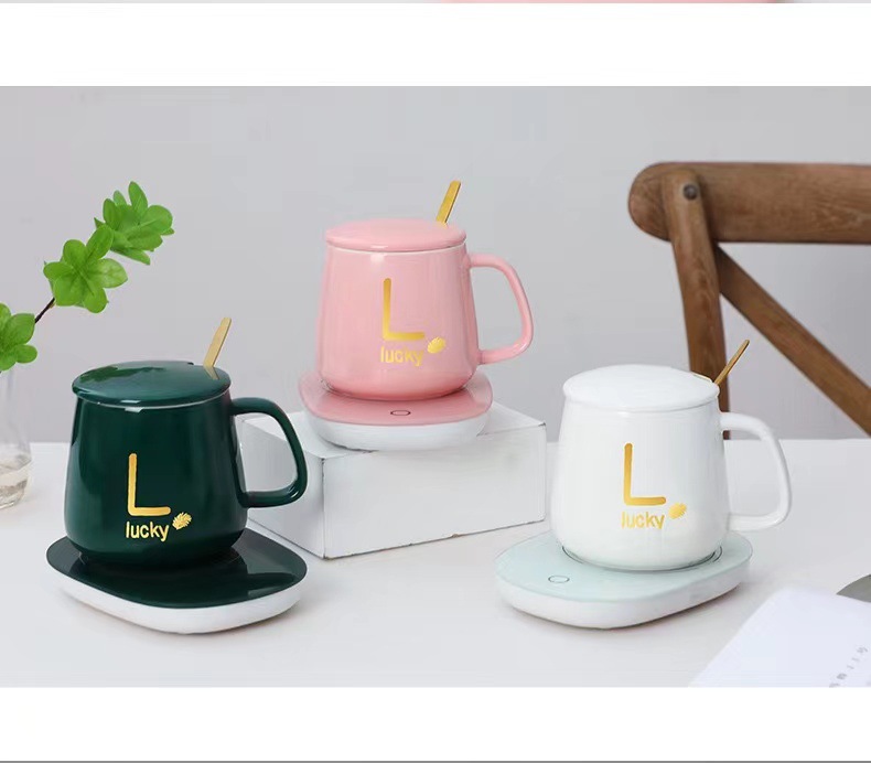 55 Degrees Constant Temperature Warm Cup Set Constant Temperature Heating Coaster Mug with Hand Gift Company Gift Printed Logo 55 Degrees Constant Temperature Warm Cup Set Constant Temperature Heating Coaster Mug with Hand Gift Company Gift Printed Logo