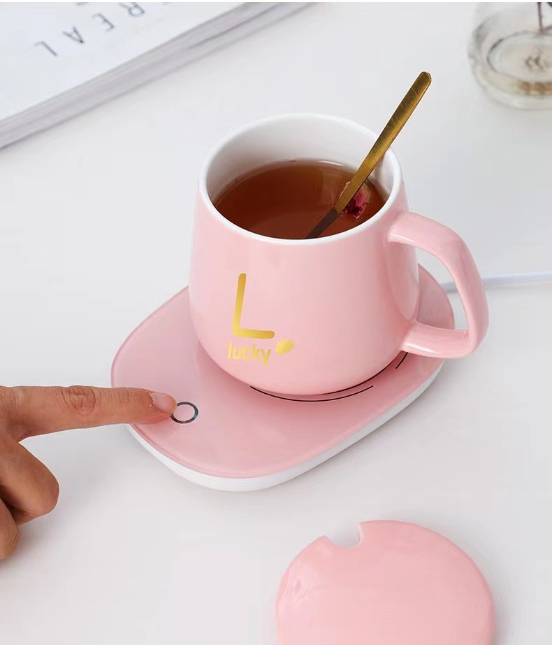 55 Degrees Constant Temperature Warm Cup Set Constant Temperature Heating Coaster Mug with Hand Gift Company Gift Printed Logo 55 Degrees Constant Temperature Warm Cup Set Constant Temperature Heating Coaster Mug with Hand Gift Company Gift Printed Logo
