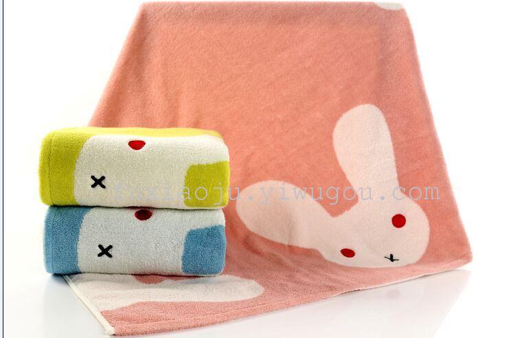 Foreign trade big towel blankets multilayer rabbit towel towel Cotton adult wholesale