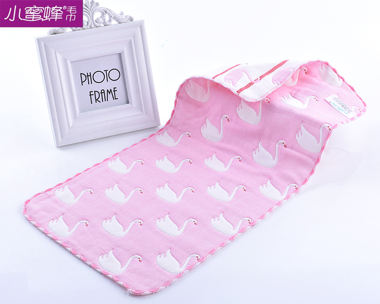 Six layers of multicolored cartoon towel small animal towel small bee towel