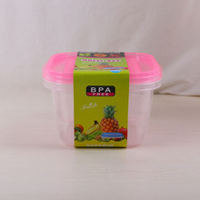 Plastic wrap box food sealed box rectangular microwave oven lunch box storage box storage box customized LOGO.